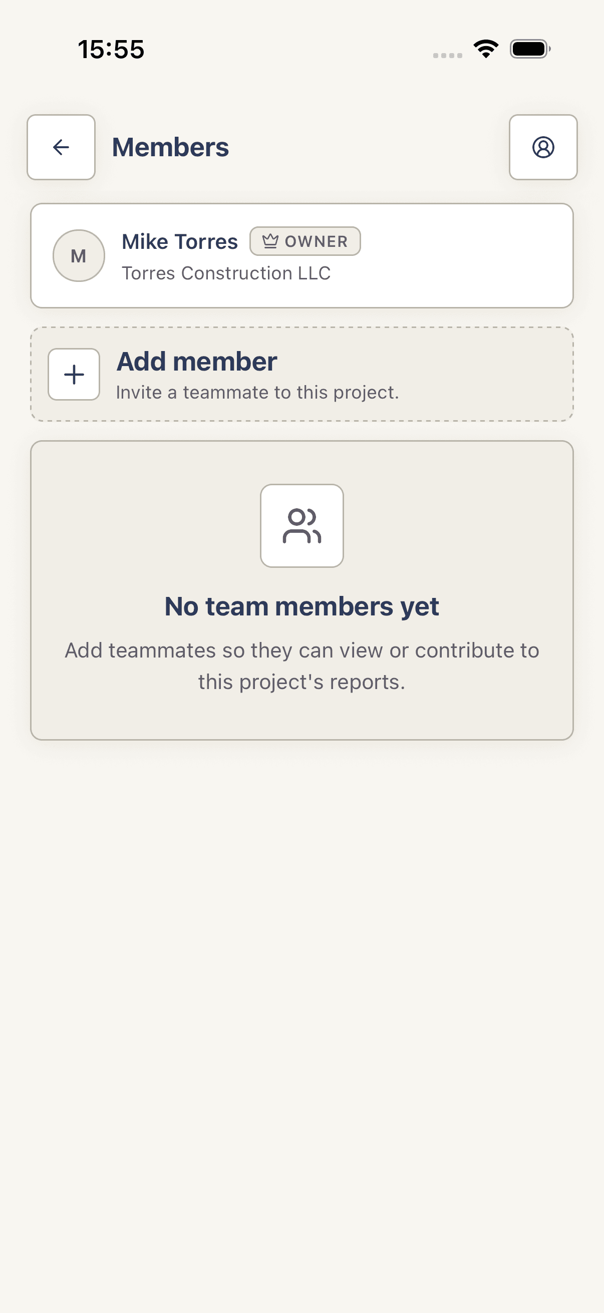 Add members to a project