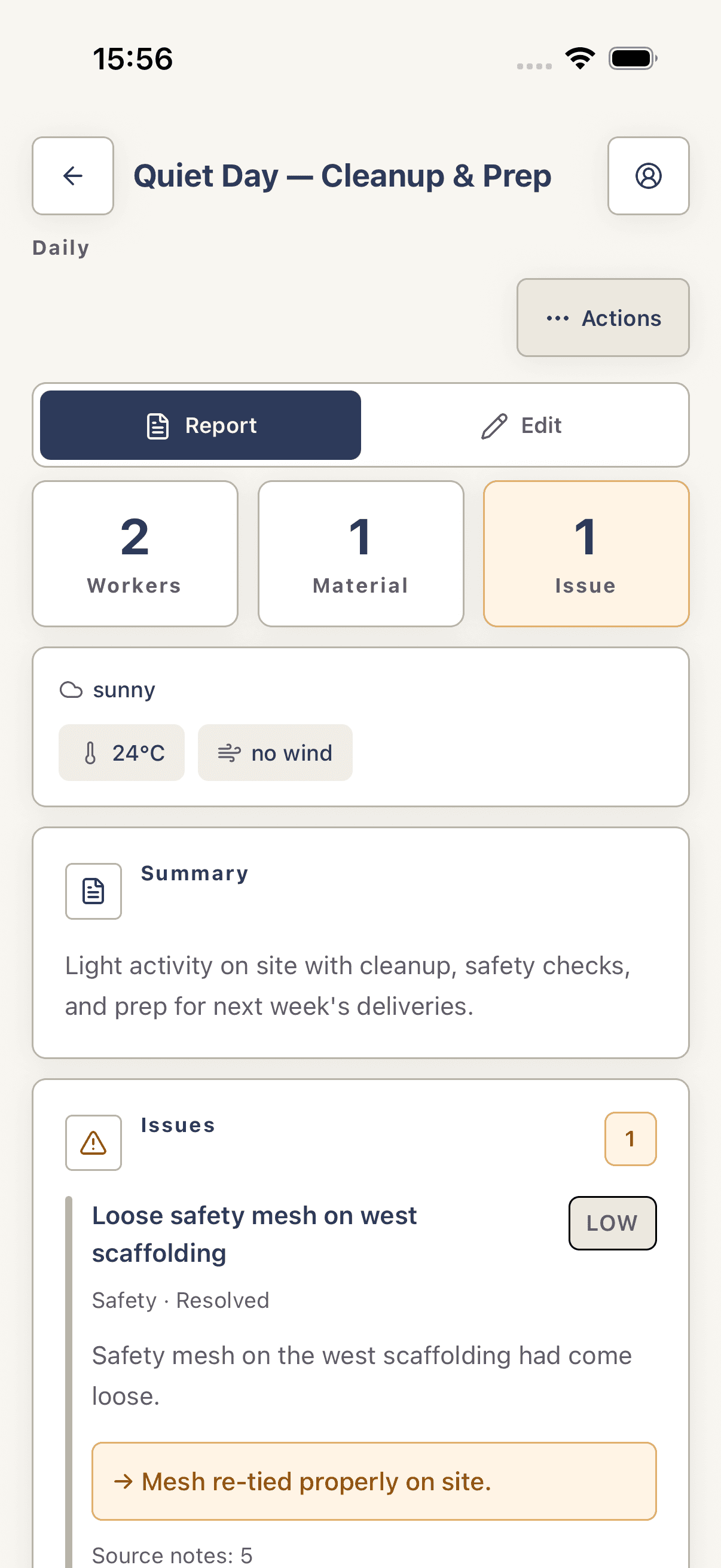 Browse and reopen saved reports